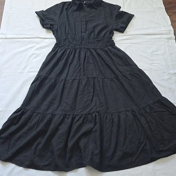 Nicole Miller Black Midi Dress - Picture 7 of 9